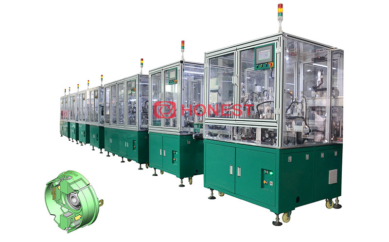 Motor rubber cover automatic production line